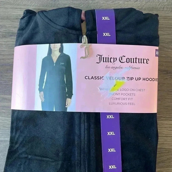 🔥NWT Women’s Juicy Couture Velour Hoodie XXL - Picture 3 of 6